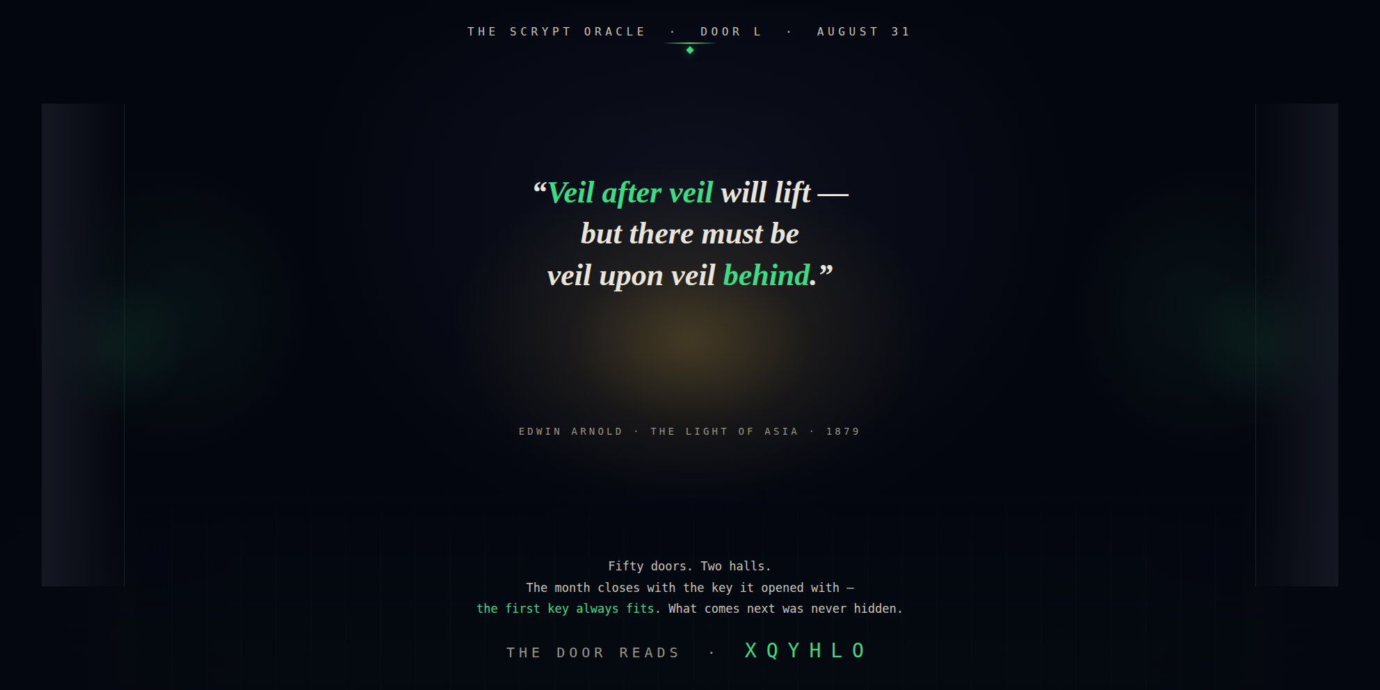 The Scrypt Oracle — Door L