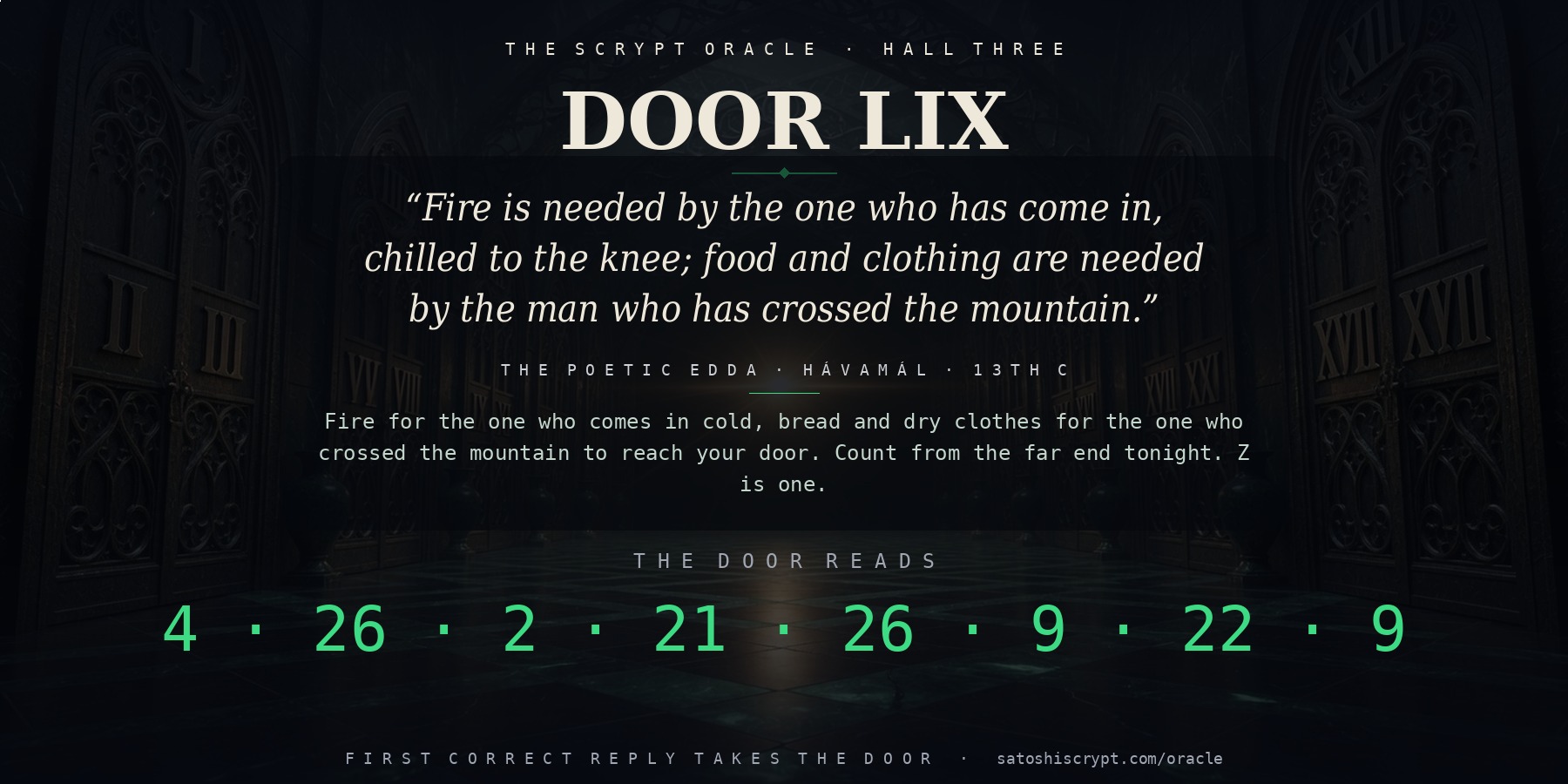 The Scrypt Oracle — Door LIX