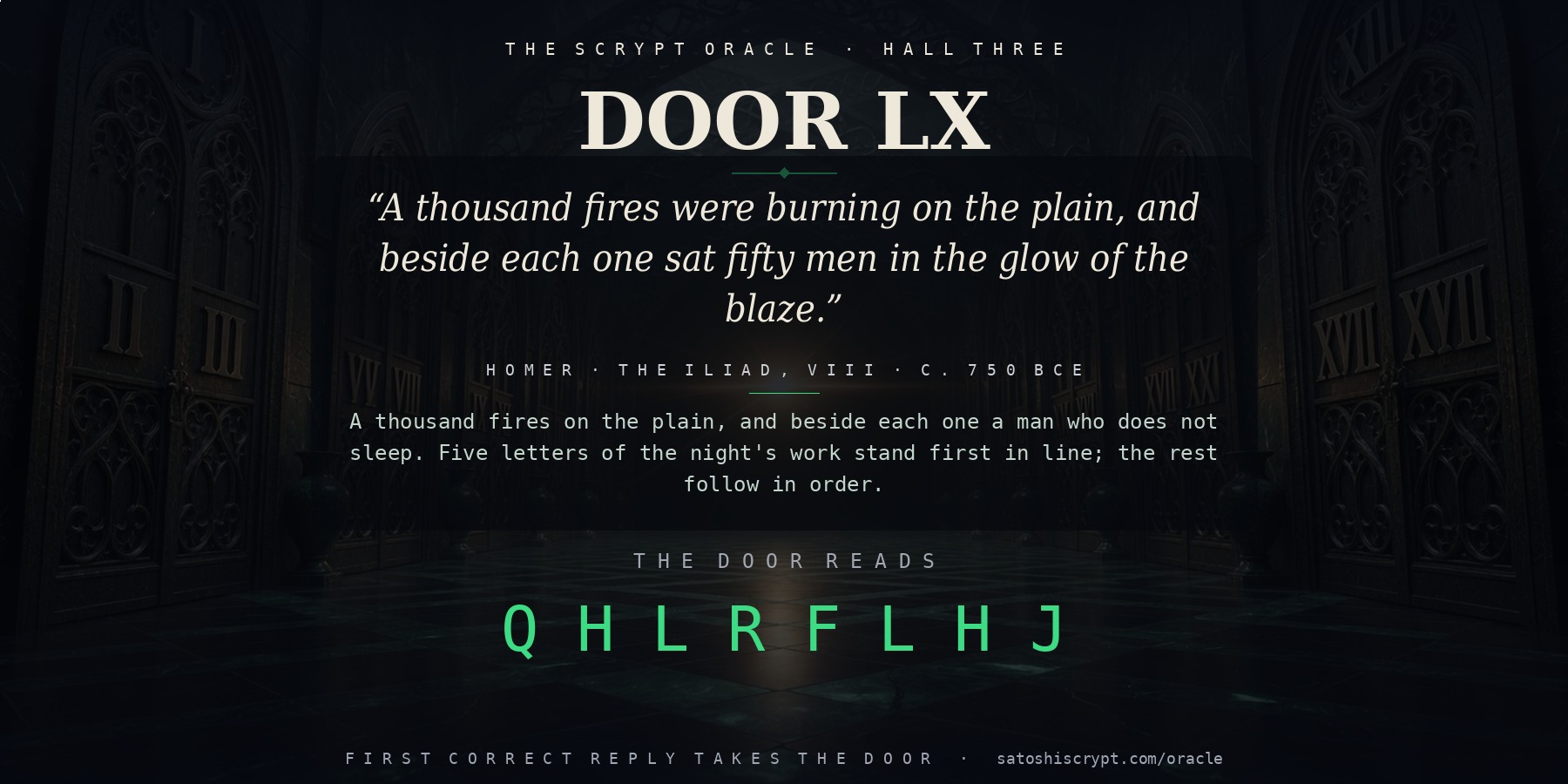 The Scrypt Oracle — Door LX