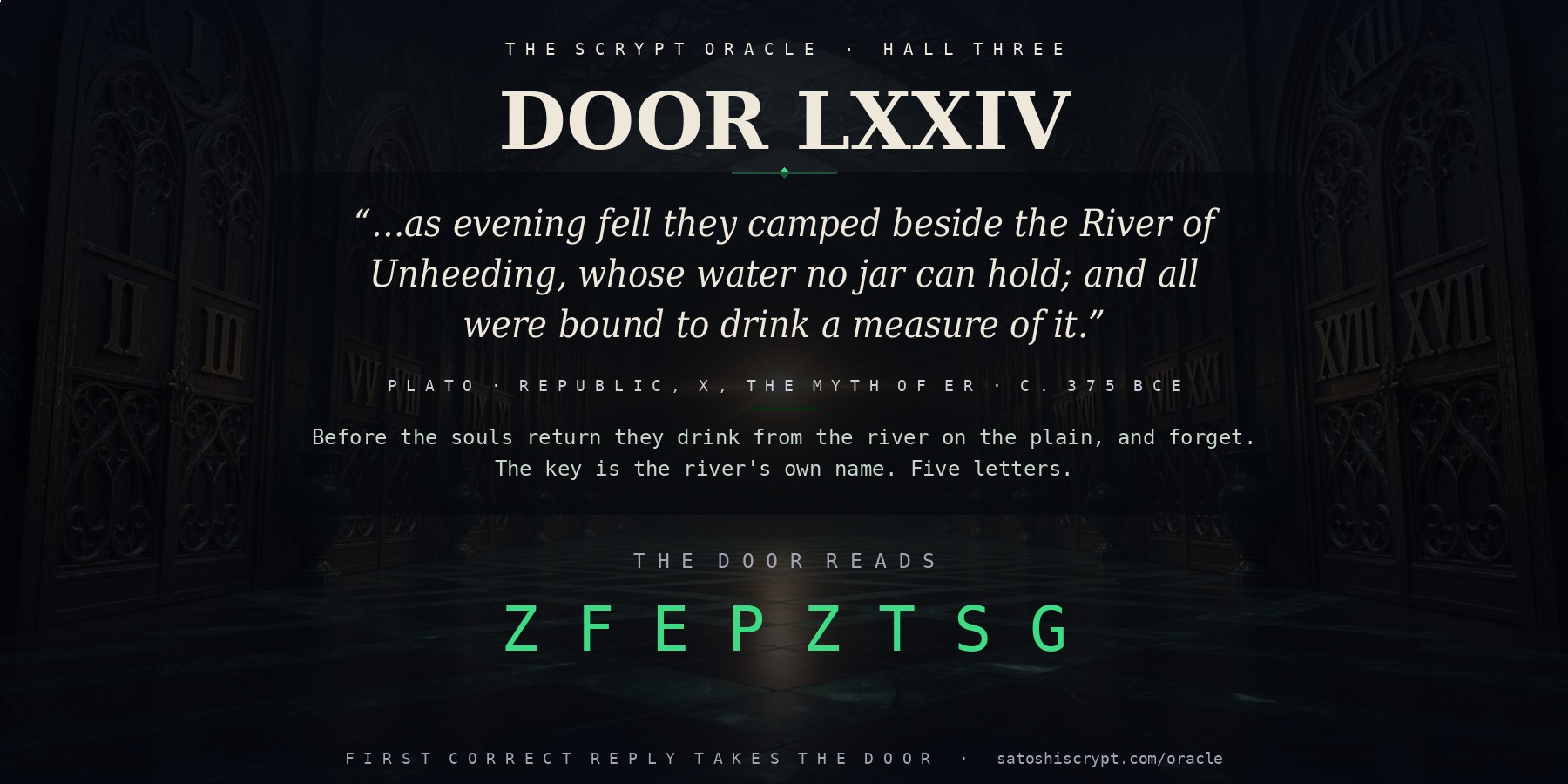 The Scrypt Oracle — Door LXXIV