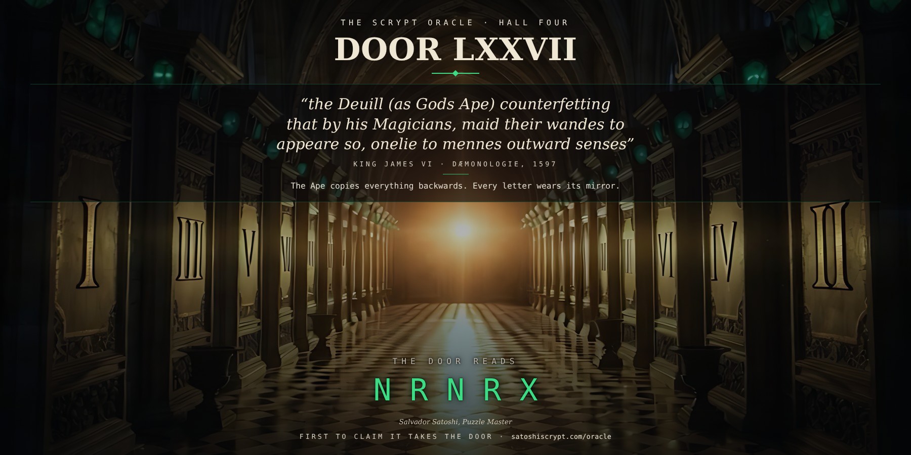 The Scrypt Oracle — Door LXXVII
