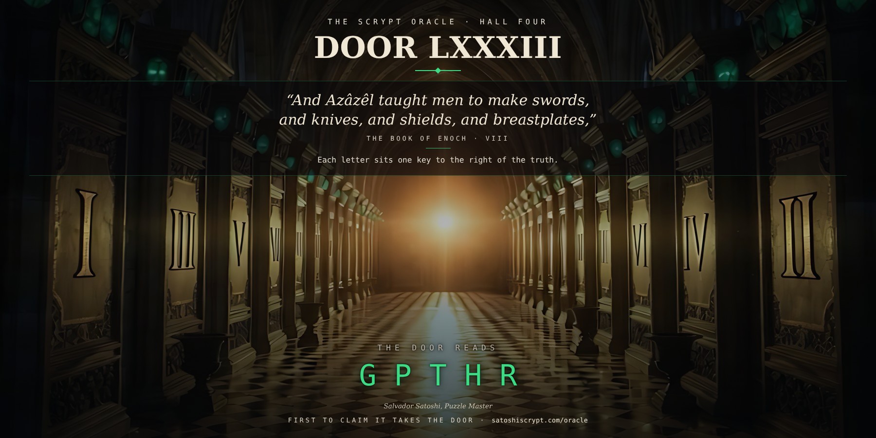 The Scrypt Oracle — Door LXXXIII