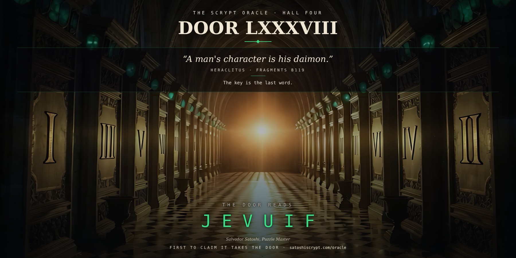The Scrypt Oracle — Door LXXXVIII