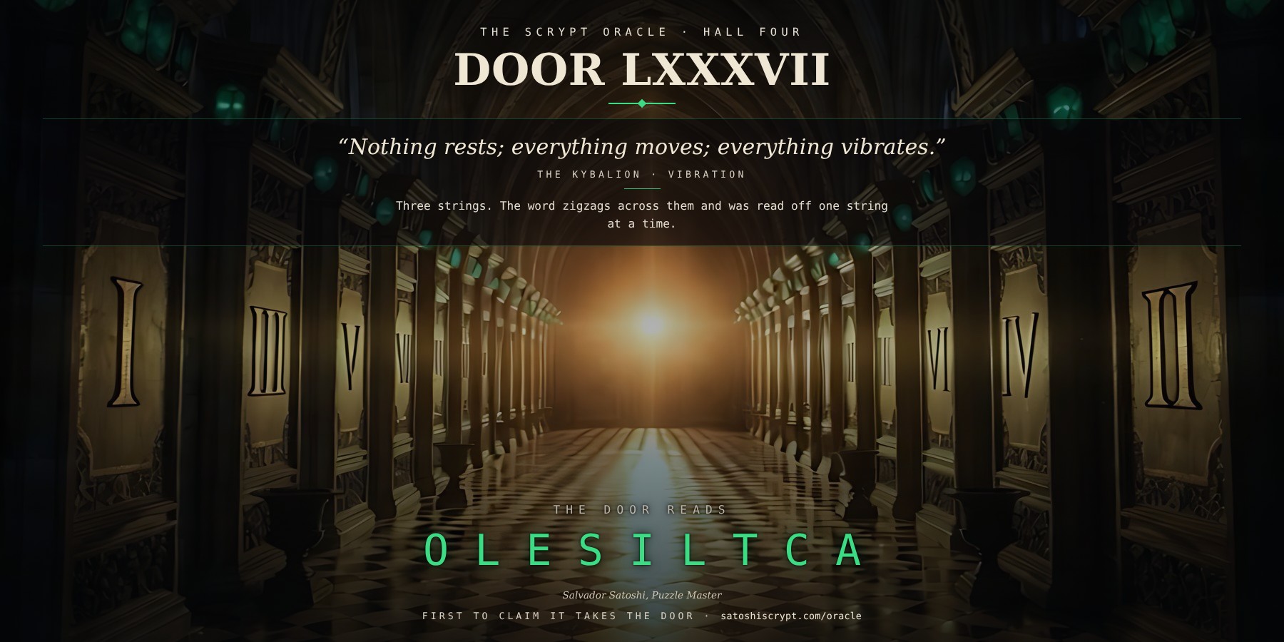 The Scrypt Oracle — Door LXXXVII
