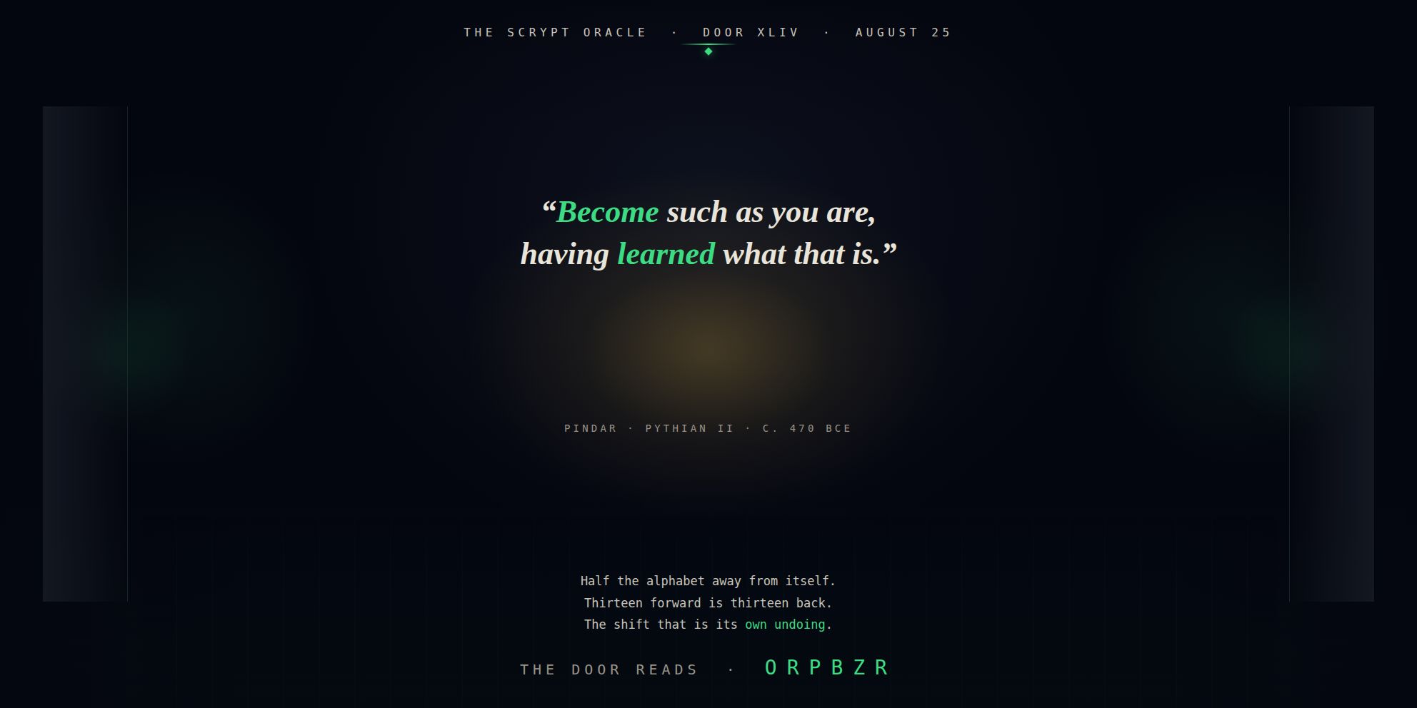 The Scrypt Oracle — Door XLIV